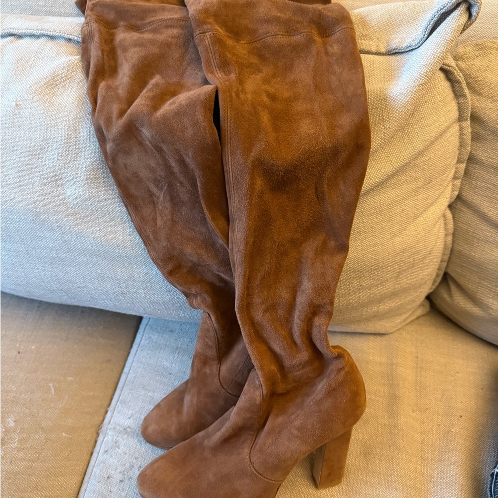 Stuart Weitzman Brown Over-the-Knee Boots
